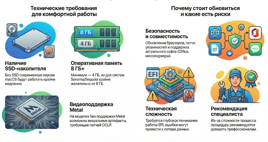 Процесс обновления через OCLP